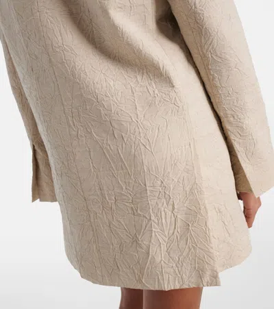 Max Mara Beige Virgin Wool Blazer In Beige