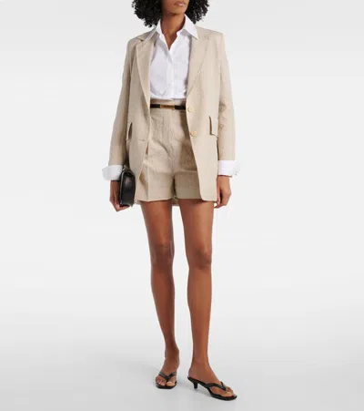 Max Mara Beige Virgin Wool Blazer In Beige