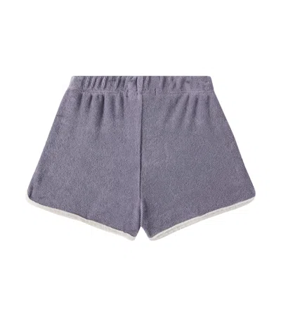 Bobo Choses Terry Cloth Shorts In Blue
