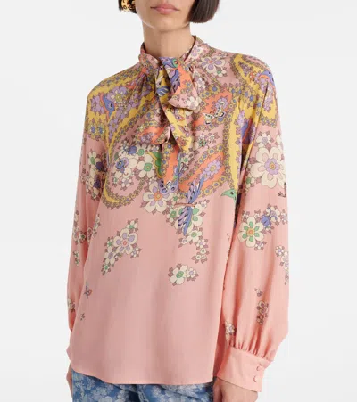 Etro Printed Blouse In Multicolor