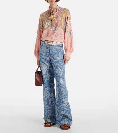 Etro Printed Blouse In Multicolor
