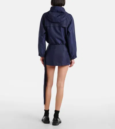 Self-portrait Piped-trim Jacket In Blue