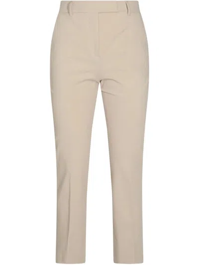 Incotex Tailored Trousers With Back Pockets And Belt Loops In Neutral