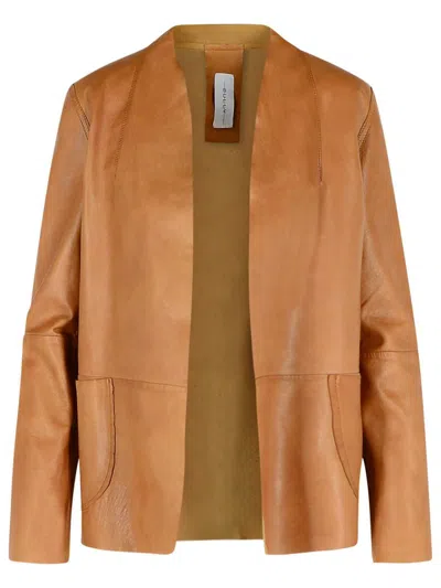 Bully Brown Leather Jacket In Brown
