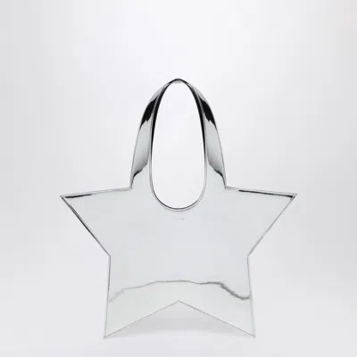 Coperni Mini Star Mirrored Silver Tote Bag In Silver
