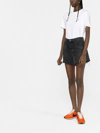 Golden Goose Star White Cotton Crew-neck T-shirt In White