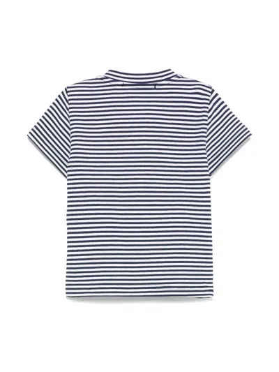 Manuel Ritz Striped T-shirt In Blue