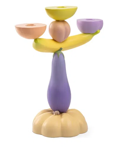 Seletti Vitamin Aubergine Candlestick (36cm) In Purple