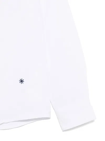 Manuel Ritz Logo-embroidered Shirt In White