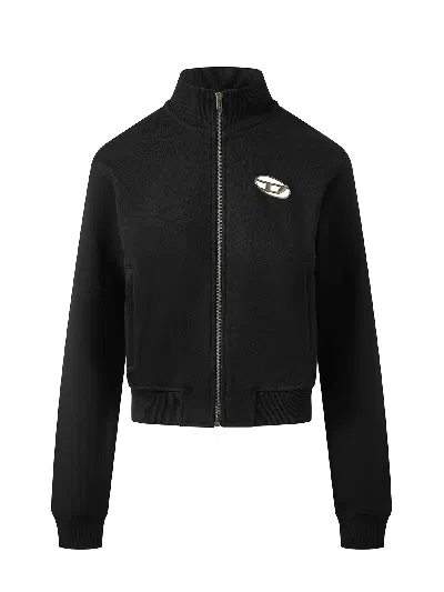 Diesel Knitwear With Ribbed Cuffs And Hem In Black