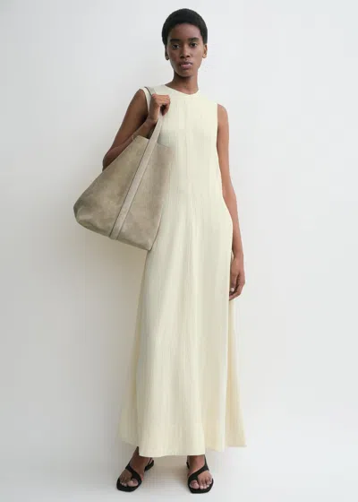 Totême Toteme Women Woven Striped Dress In White