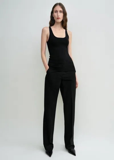 Totême Toteme Classic Compact Knit Tank Top In Black
