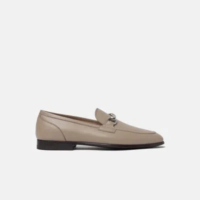 Scarosso Alessandra Almond Toe Loafers In Neutral