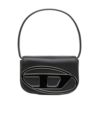 Diesel Xs 1dr Smooth Leather Top Handle Bag In Black