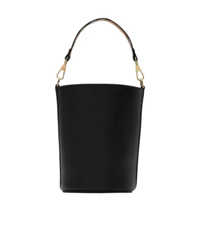 Burberry Small Bucket Bag In Black