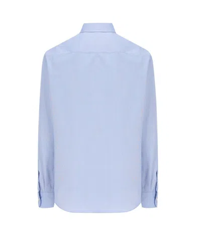 Valentino Regular Fit Pocket Shirt In Blue