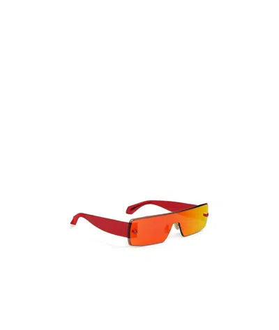 Alaïa Rectangular Sunglasses In Red