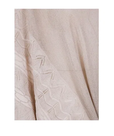 D Exterior D. Exterior Embroidered Luc Cape In Nude