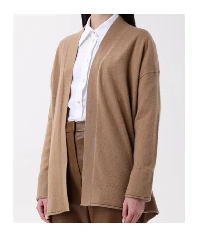 Max Mara Long Sleeve Sweater In Brown