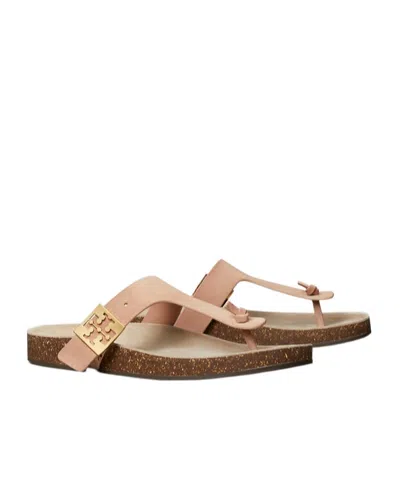 Tory Burch Leather Mellow Sandals In Pink