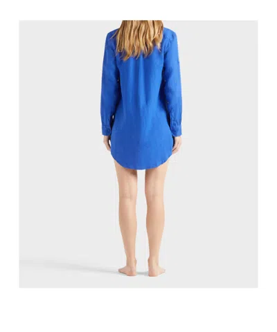 Vilebrequin Solid Shirtdress In Blue