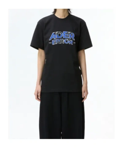 Ader Error Black Edca Product. 52 T-shirt In Black