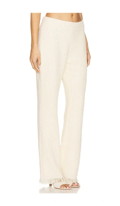 Ser.o.ya Shar Boucle Pant In 蛋壳白