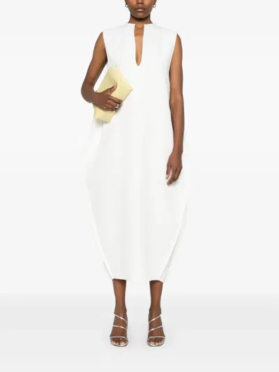Khaite Blanche Maxi Dress In White