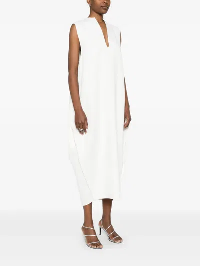 Khaite Blanche Maxi Dress In White