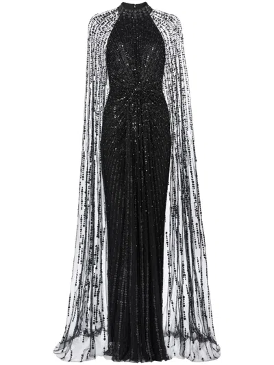 Jenny Packham Cairo Maxi Gown In Black