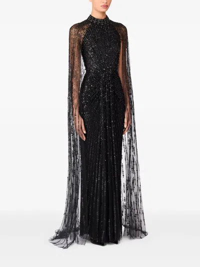 Jenny Packham Cairo Maxi Gown In Black