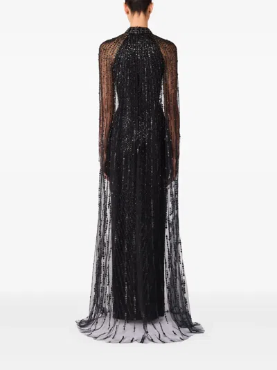 Jenny Packham Cairo Maxi Gown In Black