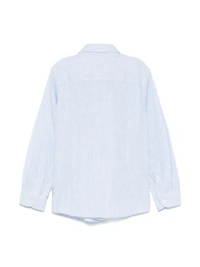 Manuel Ritz Striped Shirt In Blue