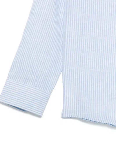 Manuel Ritz Striped Shirt In Blue