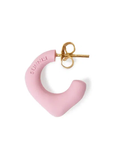 Sunnei Half-hoop Earrings In Gold