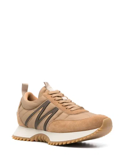 Moncler Sneaker Pacey Low Top Brown Camel In Brown