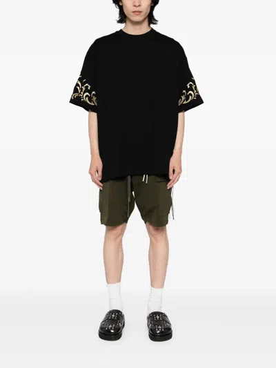 Mastermind Japan Embroidered T-shirt In Black