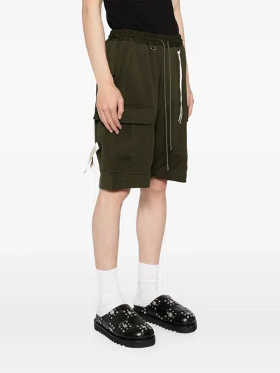 Mastermind Japan Drawstring Cargo Shorts In Green