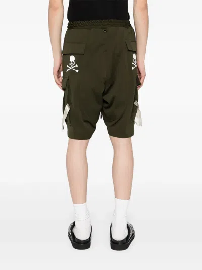 Mastermind Japan Drawstring Cargo Shorts In Green