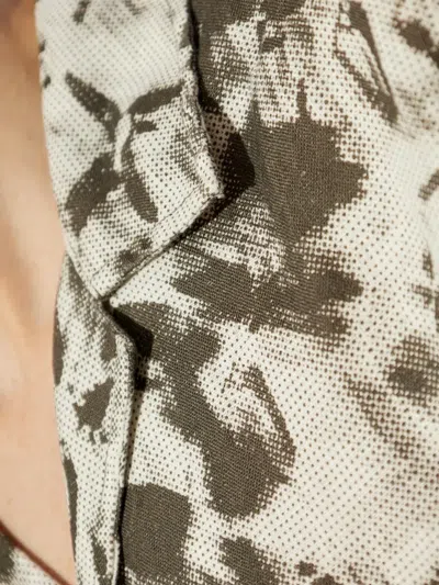 抽象印花短袖衬衫