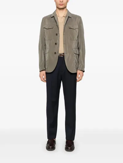 Montecore Classic-collar Shirt Jacket In Neutrals