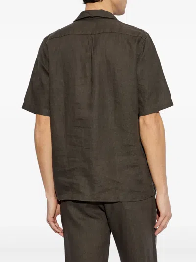 Samsoe & Samsoe Short-sleeve Button-up Shirt In Green