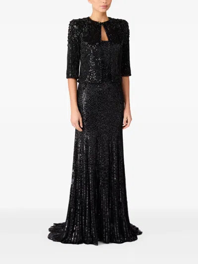 Jenny Packham Gaia Jacket In Black