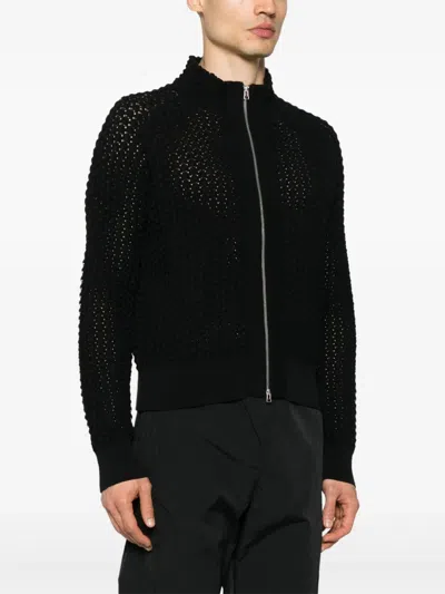 J.lal Ash Zip-up Cardigan In Black