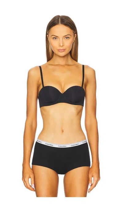 Calvin Klein Underwear Calvin Klein Strapless Capsule Push Up Bra In Black