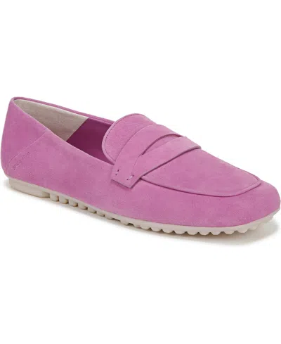 Franco Sarto Women's Zury Square Toe Penny Loafers In Orchid Purple Leather