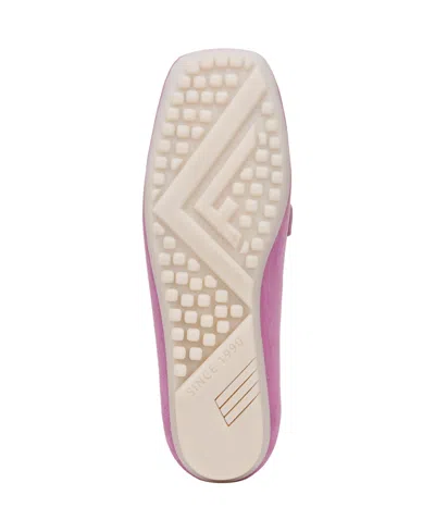 Franco Sarto Women's Zury Square Toe Penny Loafers In Orchid Purple Leather