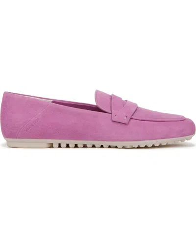 Franco Sarto Women's Zury Square Toe Penny Loafers In Orchid Purple Leather