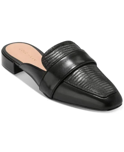 Cole Haan Women's Pascha Mules In Black Lizard