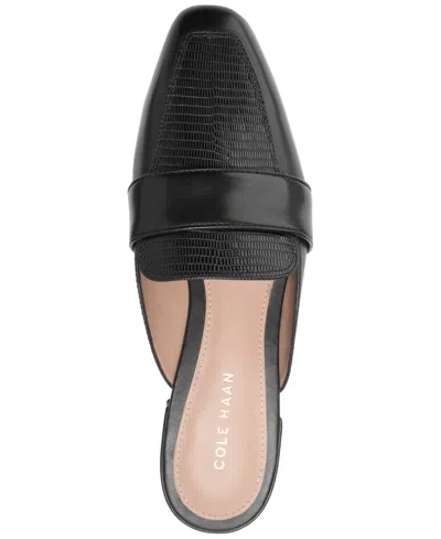 Cole Haan Women's Pascha Mules In Black Lizard